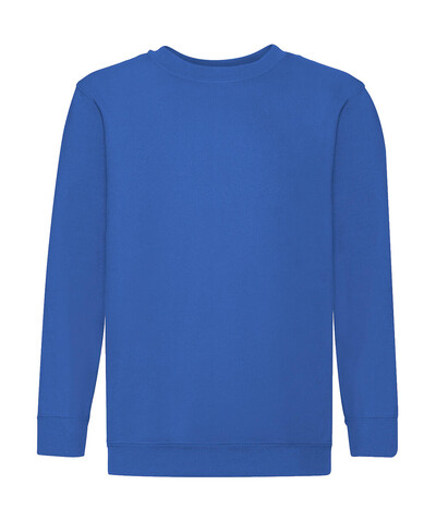 Fruit of the Loom Kids` Classic Set-In Sweat, Royal Blue, 128 (7-8) bedrucken, Art.-Nr. 287013005 Fruit of the Loom Kids` Classic Set-In Sweat, Royal Blue, 128 (7-8) bedrucken, Art.-Nr. 287013005