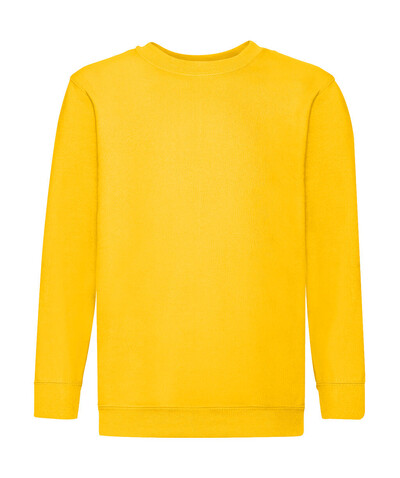 Fruit of the Loom Kids` Classic Set-In Sweat, Sunflower, 152 (12-13) bedrucken, Art.-Nr. 287016017