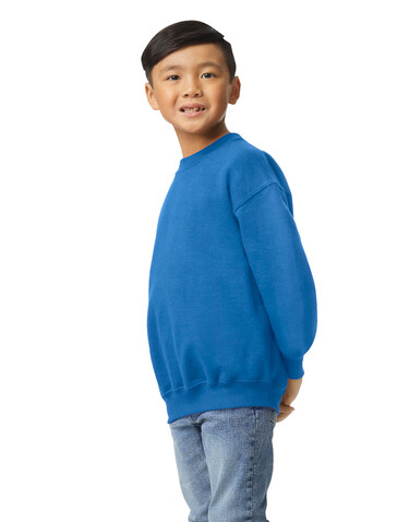 Gildan Heavy Blend Youth Crewneck Sweat, White, XS (104/110) bedrucken, Art.-Nr. 288090002
