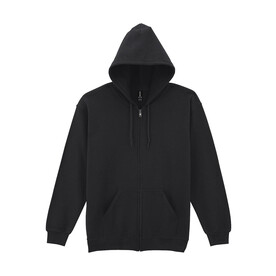 Gildan Heavy Blend Adult Full Zip Hooded Sweat, Black, S bedrucken, Art.-Nr. 293091013