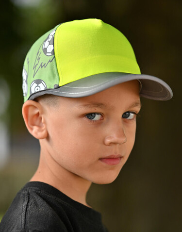 Korntex Cap for Kids Action Line, Soccer Yellow, One Size bedrucken, Art.-Nr. 300138090