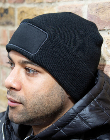 Result Double Knit Printers Beanie, Black, One Size bedrucken, Art.-Nr. 302331010 Result Double Knit Printers Beanie, Black, One Size bedrucken, Art.-Nr. 302331010