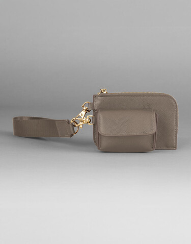 Bag Base Boutique Pouch Wristlet, Black/Black, One Size bedrucken, Art.-Nr. 311291520