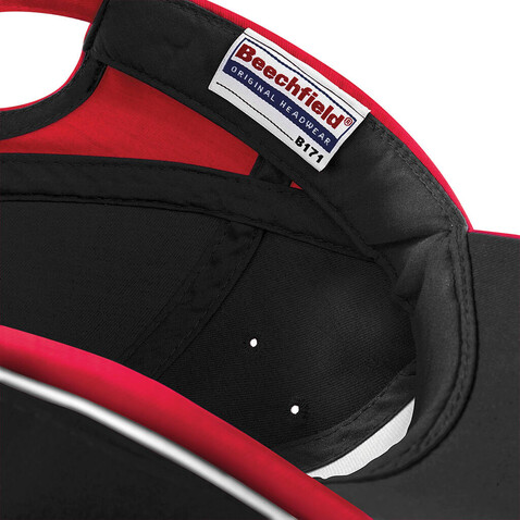 Beechfield Teamwear Competition Cap, Black/Classic Red, One Size bedrucken, Art.-Nr. 317691540 Beechfield Teamwear Competition Cap, Black/Classic Red, One Size bedrucken, Art.-Nr. 317691540