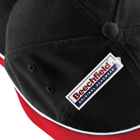 Beechfield Teamwear Competition Cap, Black/Classic Red, One Size bedrucken, Art.-Nr. 317691540 Beechfield Teamwear Competition Cap, Black/Classic Red, One Size bedrucken, Art.-Nr. 317691540