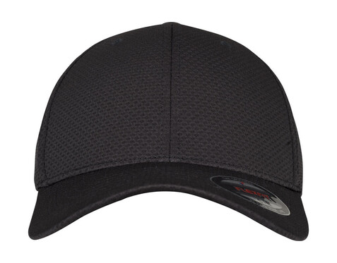Flexfit Flexfit 3D Hexagon Jersey Cap, Black, S/M bedrucken, Art.-Nr. 330681011