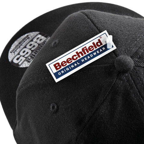 Beechfield Pro-Stretch Flat Peak Cap, Black, One Size bedrucken, Art.-Nr. 332691010 Beechfield Pro-Stretch Flat Peak Cap, Black, One Size bedrucken, Art.-Nr. 332691010