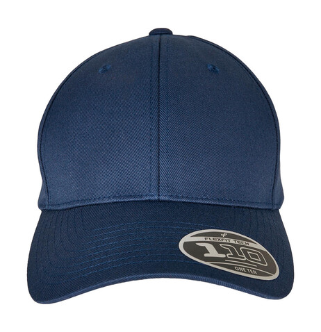 Flexfit 110 Curved Visor Snapback, Navy, One Size bedrucken, Art.-Nr. 334682000
