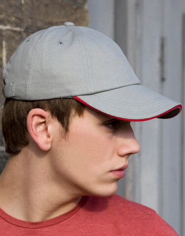 Result Caps Brushed Cotton Sandwich Cap, Natural/Navy, One Size bedrucken, Art.-Nr. 342340600 Result Caps Brushed Cotton Sandwich Cap, Natural/Navy, One Size bedrucken, Art.-Nr. 342340600