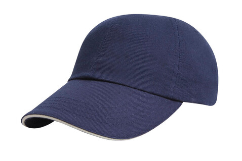 Result Caps Brushed Cotton Sandwich Cap, Natural/Navy, One Size bedrucken, Art.-Nr. 342340600 Result Caps Brushed Cotton Sandwich Cap, Natural/Navy, One Size bedrucken, Art.-Nr. 342340600
