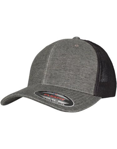 Flexfit Retro Trucker Melange Cap, Khaki/Black Mesh, S/M bedrucken, Art.-Nr. 343687511 Flexfit Retro Trucker Melange Cap, Khaki/Black Mesh, S/M bedrucken, Art.-Nr. 343687511
