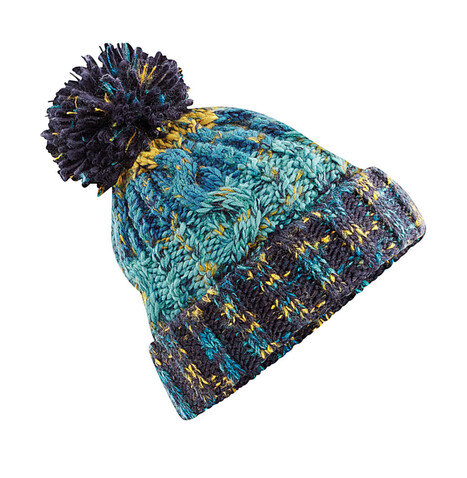 Beechfield Corkscrew Pom Pom Beanie, Marine Splash, One Size bedrucken, Art.-Nr. 369692080 Beechfield Corkscrew Pom Pom Beanie, Marine Splash, One Size bedrucken, Art.-Nr. 369692080