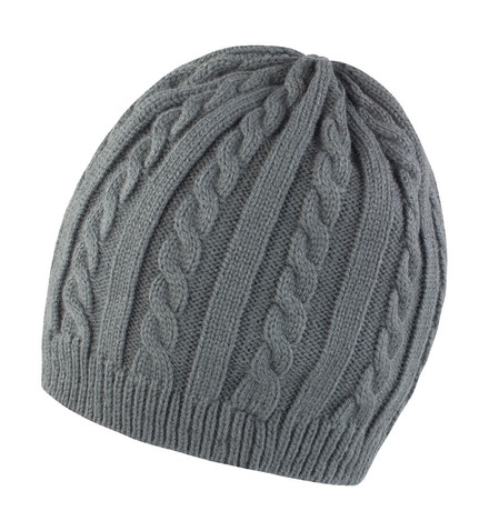 Result Mariner Knitted Hat, Grey/Black, One Size bedrucken, Art.-Nr. 370331480 Result Mariner Knitted Hat, Grey/Black, One Size bedrucken, Art.-Nr. 370331480