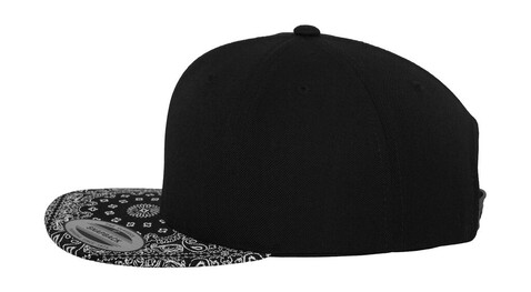 Flexfit Bandana Snapback, Black/Paisley, One Size bedrucken, Art.-Nr. 383681770 Flexfit Bandana Snapback, Black/Paisley, One Size bedrucken, Art.-Nr. 383681770