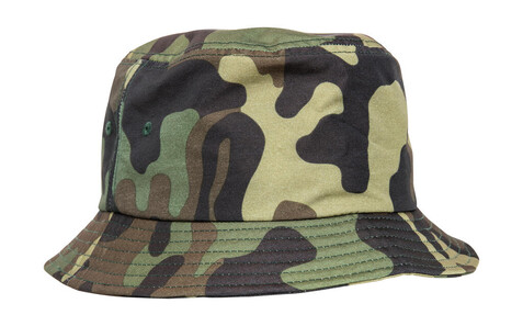 Flexfit Camo Bucket Hat, Green Camo, One Size bedrucken, Art.-Nr. 384685060 Flexfit Camo Bucket Hat, Green Camo, One Size bedrucken, Art.-Nr. 384685060
