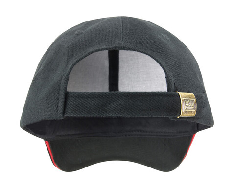 Result Caps Sandwich Brushed Cotton Cap, Black/Red, One Size bedrucken, Art.-Nr. 390341540 Result Caps Sandwich Brushed Cotton Cap, Black/Red, One Size bedrucken, Art.-Nr. 390341540