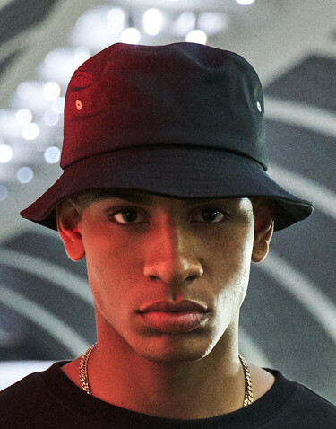 Flexfit Nylon Bucket Hat, Black, One Size bedrucken, Art.-Nr. 395681010