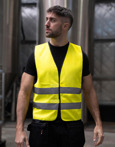 Korntex Safety Vest Wolfsburg, Orange, S bedrucken, Art.-Nr. 401134100