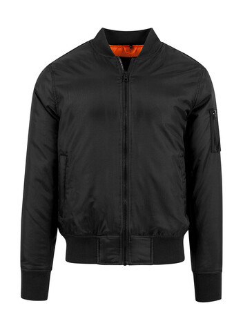 Build Your Brand Bomber Jacket, Black, XL bedrucken, Art.-Nr. 402391014
