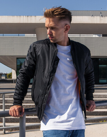 Build Your Brand Bomber Jacket, Black, XS bedrucken, Art.-Nr. 402391010