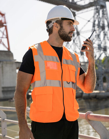 Korntex Executive Safety Vest Hamburg, Black, S bedrucken, Art.-Nr. 403131012 Korntex Executive Safety Vest Hamburg, Black, S bedrucken, Art.-Nr. 403131012