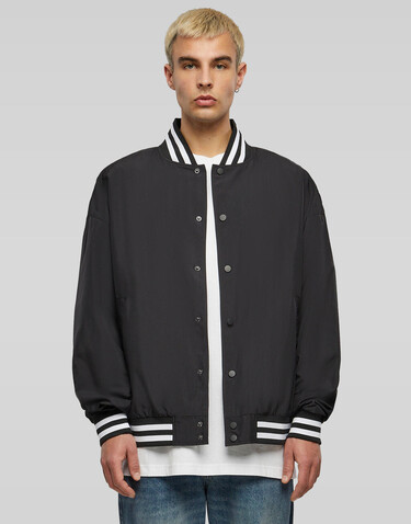 Build Your Brand Light College Jacket, Black, XS bedrucken, Art.-Nr. 403391010