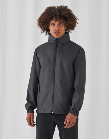 B &amp; C ID.601 Midseason Windbreaker, White, S bedrucken, Art.-Nr. 405420003