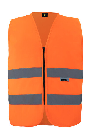 Korntex Safety Vest with Zipper Cologne, Orange, S bedrucken, Art.-Nr. 406134102 Korntex Safety Vest with Zipper Cologne, Orange, S bedrucken, Art.-Nr. 406134102