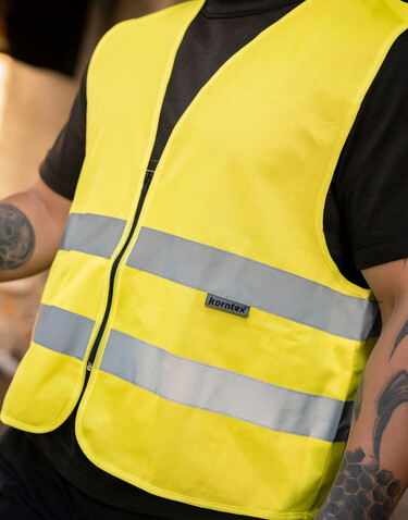 Korntex Safety Vest with Zipper Cologne, Orange, S bedrucken, Art.-Nr. 406134102 Korntex Safety Vest with Zipper Cologne, Orange, S bedrucken, Art.-Nr. 406134102