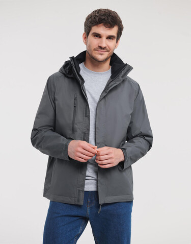 Russell Europe HydraPlus 2000 Jacket, Black, XS bedrucken, Art.-Nr. 410001012