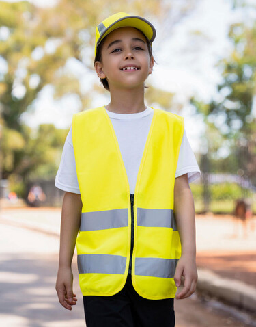 Korntex Safety Zipper Vest for Kids Aalborg, Orange, 2XS bedrucken, Art.-Nr. 411134101 Korntex Safety Zipper Vest for Kids Aalborg, Orange, 2XS bedrucken, Art.-Nr. 411134101