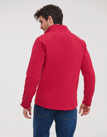 Russell Europe Men`s Bionic Softshell Jacket, Stone, XS bedrucken, Art.-Nr. 417000092