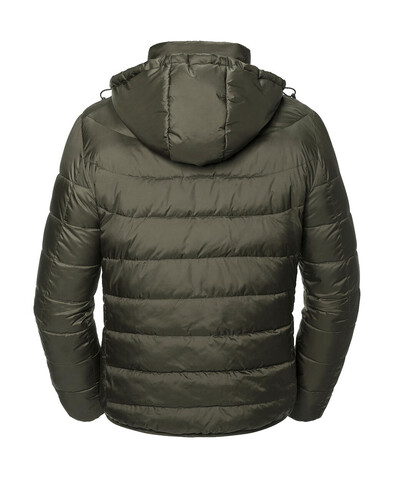 Russell Europe Men`s Hooded Nano Jacket, Black, S bedrucken, Art.-Nr. 423001013