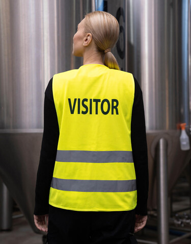 Korntex Safety Vest Passau VISITOR/SECURITY, Visitor Yellow, M/L bedrucken, Art.-Nr. 424136014 Korntex Safety Vest Passau VISITOR/SECURITY, Visitor Yellow, M/L bedrucken, Art.-Nr. 424136014