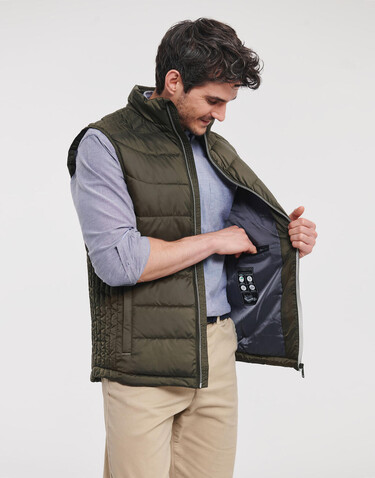 Russell Europe Men`s Nano Bodywarmer, Black, S bedrucken, Art.-Nr. 425001013