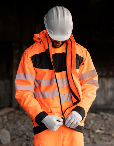 Korntex EOS - Hi-Vis Parka, Orange/Black, S bedrucken, Art.-Nr. 425134601