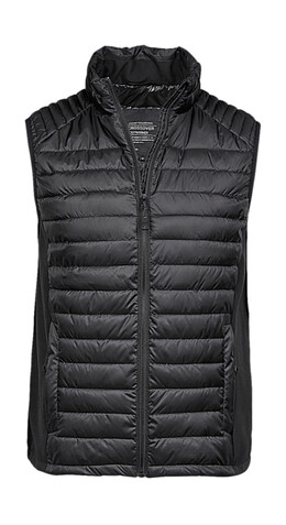 Tee Jays Ladies` Crossover Bodywarmer, Black/Black, S bedrucken, Art.-Nr. 425541773