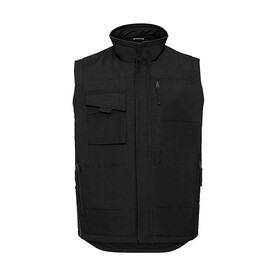 Russell Europe Heavy Duty Workwear Gilet, Black, XS bedrucken, Art.-Nr. 427001012