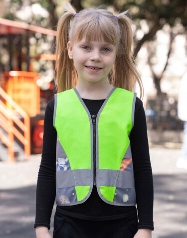 Korntex Children`s Safety Vest Action, Soccer Yellow, 2XS bedrucken, Art.-Nr. 432138091 Korntex Children`s Safety Vest Action, Soccer Yellow, 2XS bedrucken, Art.-Nr. 432138091