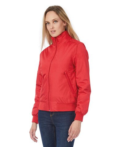 B &amp; C Crew Bomber/women Jacket, Black/Warm Grey, S bedrucken, Art.-Nr. 435421533