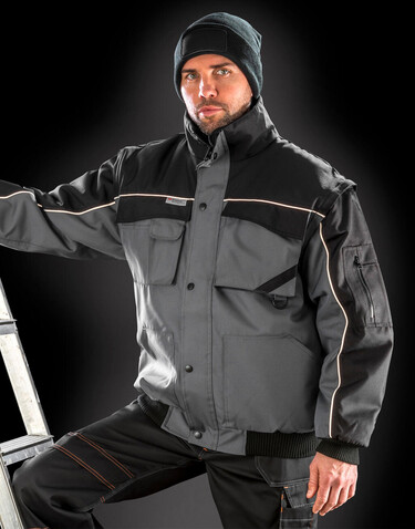 Result Heavy Duty Jacket, Red/Navy, 3XL bedrucken, Art.-Nr. 437334558