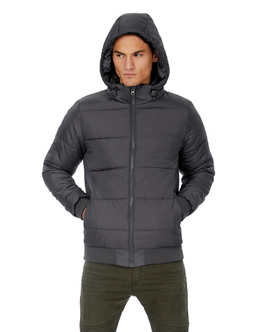 B & C Superhood/men Jacket, White/Warm Grey, 2XL bedrucken, Art.-Nr. 437420727 B & C Superhood/men Jacket, White/Warm Grey, 2XL bedrucken, Art.-Nr. 437420727