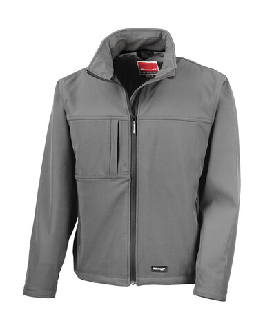Result Men`s Classic Softshell Jacket, Grey, 3XL bedrucken, Art.-Nr. 439331278