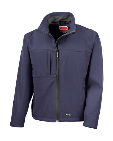 Result Men`s Classic Softshell Jacket, Navy, S bedrucken, Art.-Nr. 439332003 Result Men`s Classic Softshell Jacket, Navy, S bedrucken, Art.-Nr. 439332003