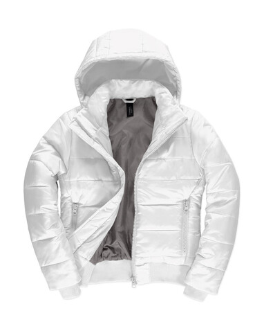 B & C Superhood/women Jacket, White/Warm Grey, XS bedrucken, Art.-Nr. 439420722 B & C Superhood/women Jacket, White/Warm Grey, XS bedrucken, Art.-Nr. 439420722