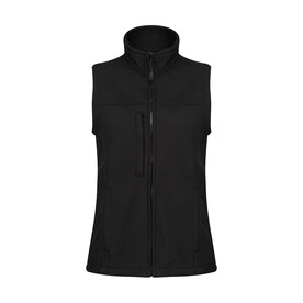Regatta Ladies` Flux Softshell Bodywarmer, Black/Black, 10 (36) bedrucken, Art.-Nr. 444171523