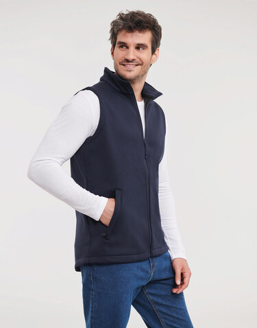 Russell Europe Men`s Smart Softshell Gilet, Black, XS bedrucken, Art.-Nr. 445001012 Russell Europe Men`s Smart Softshell Gilet, Black, XS bedrucken, Art.-Nr. 445001012