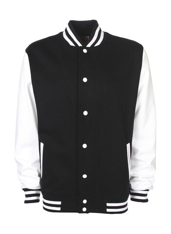 FDM Varsity Jacket, Black/White, XS bedrucken, Art.-Nr. 455551502 FDM Varsity Jacket, Black/White, XS bedrucken, Art.-Nr. 455551502