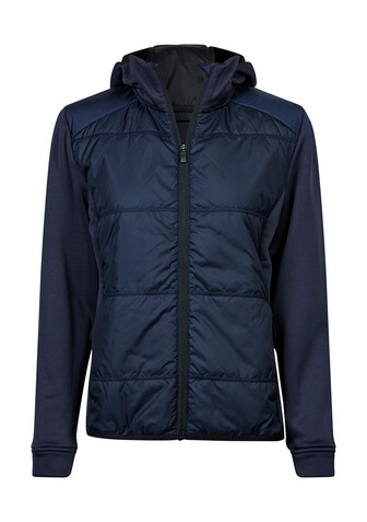 Tee Jays Womens Hybrid-Stretch Hooded Jacket, Black/Black, S bedrucken, Art.-Nr. 456541773