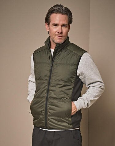 Tee Jays Hybrid-Stretch Bodywarmer, Black/Black, XS bedrucken, Art.-Nr. 457541772